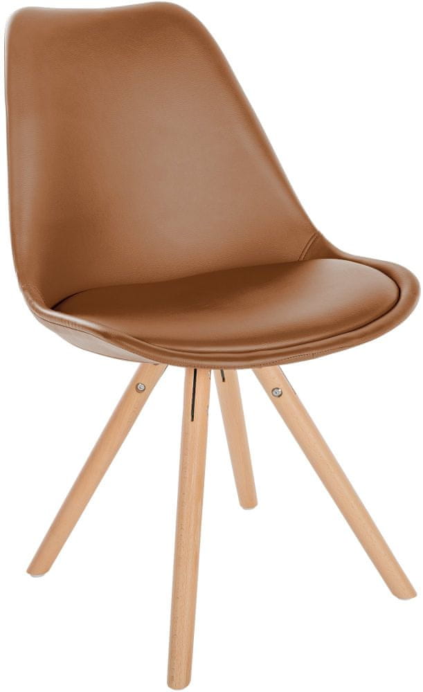 BHM Germany Jedálenská stolička Sofia I, syntetická koža, hnedá